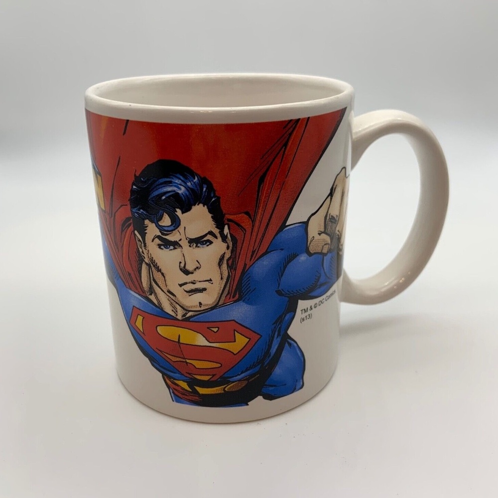 Vintage DC Comics Superman Ceramic Collectible Mug